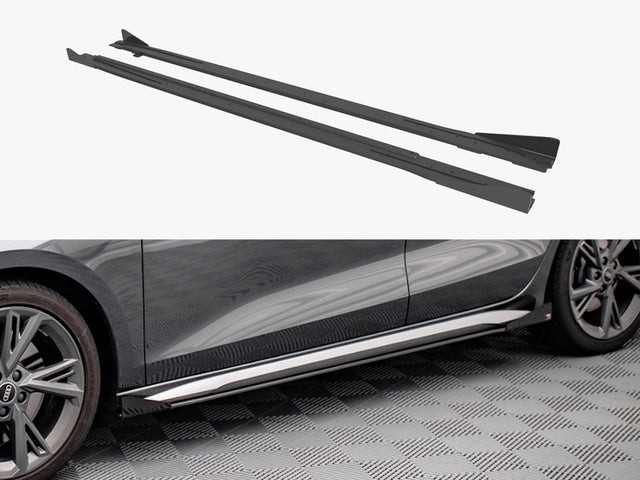 Maxton Design Street PRO side skirts diffusers and flaps Audi S3 A3 S Line 8Y