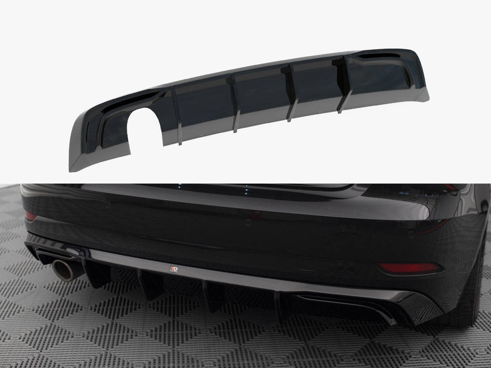 Maxton Design Rear Valance Audi A3 Sportback 8V Facelift single exhaust tip