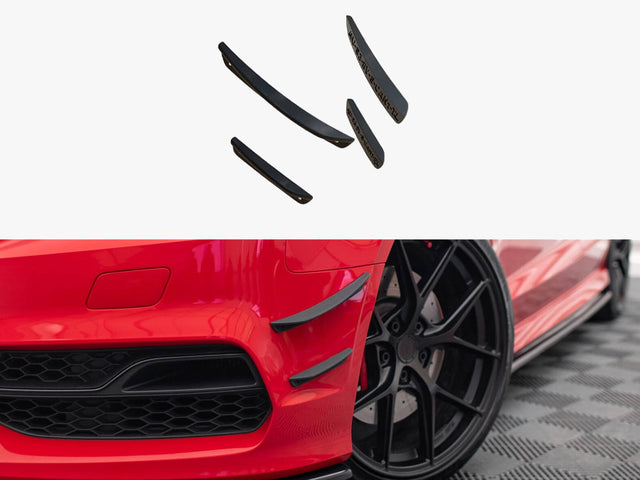 Maxton Design front bumper wings canards Audi S3 A3 S Line 8V