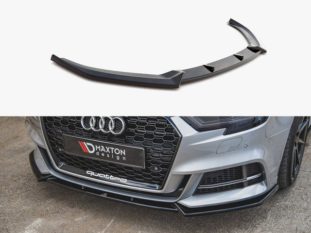Maxton Design Front Splitter V.3 Audi S3 A3 S Line Sedan 8V Facelift