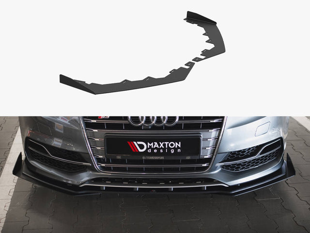 Maxton Design front flaps Audi S3 A3 S Line Sedan 8V