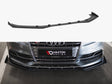 Maxton Design Street PRO front splitter and flaps Audi S3 A3 S Line Sedan 8V