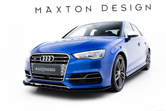 Maxton Design Street PRO Front Splitter Audi S3 A3 S Line Sedan 8V