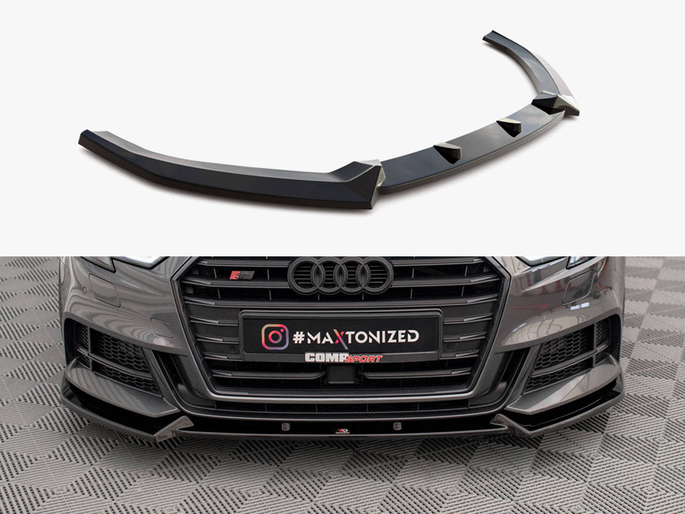 Maxton Design Front Splitter V.1 Audi S3 A3 S Line Sportback 8V Facelift