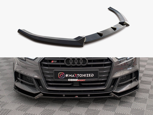 Maxton Design Front Splitter V.1 Audi S3 A3 S Line Sportback 8V Facelift