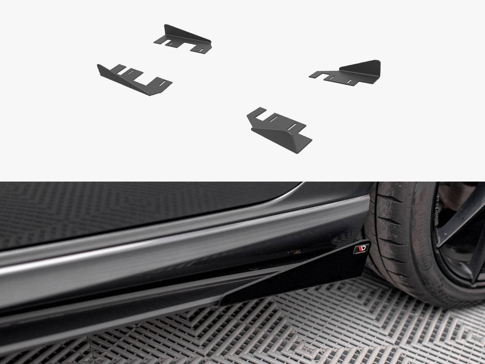 Maxton Design side flaps Audi S3 A3 S Line Sportback 8V Facelift