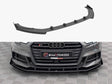 Maxton Design Street PRO front splitter V.1 and flaps Audi S3 A3 S Line Sportback 8V Facelift