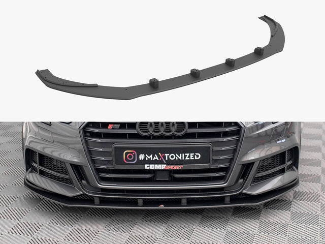 Maxton Design Street PRO front splitter Audi S3 A3 S Line Sportback 8V Facelift