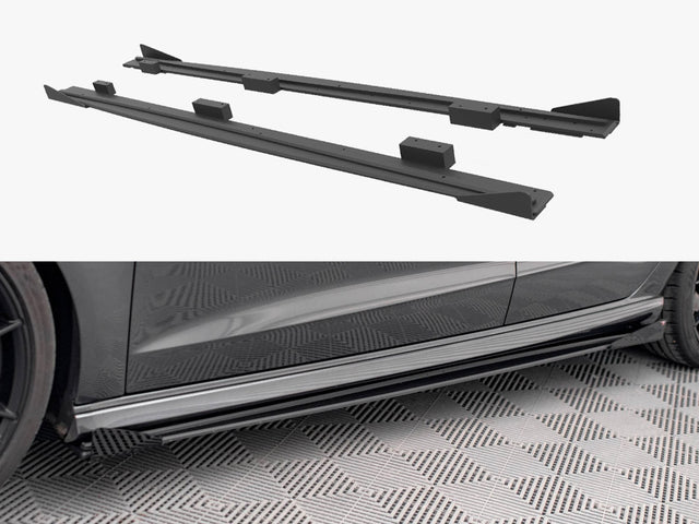 Maxton Design Street PRO side skirts diffusers and flaps Audi S3 A3 S Line Sportback 8V Facelift