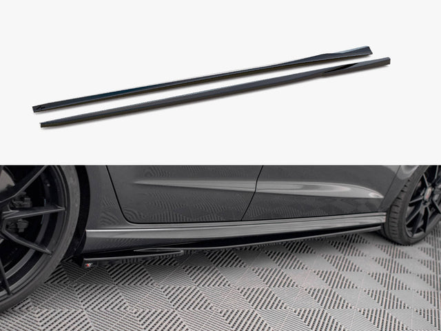 Maxton Design Side Skirt Diffusers V.2 Audi S3 A3 S Line Sportback 8V
