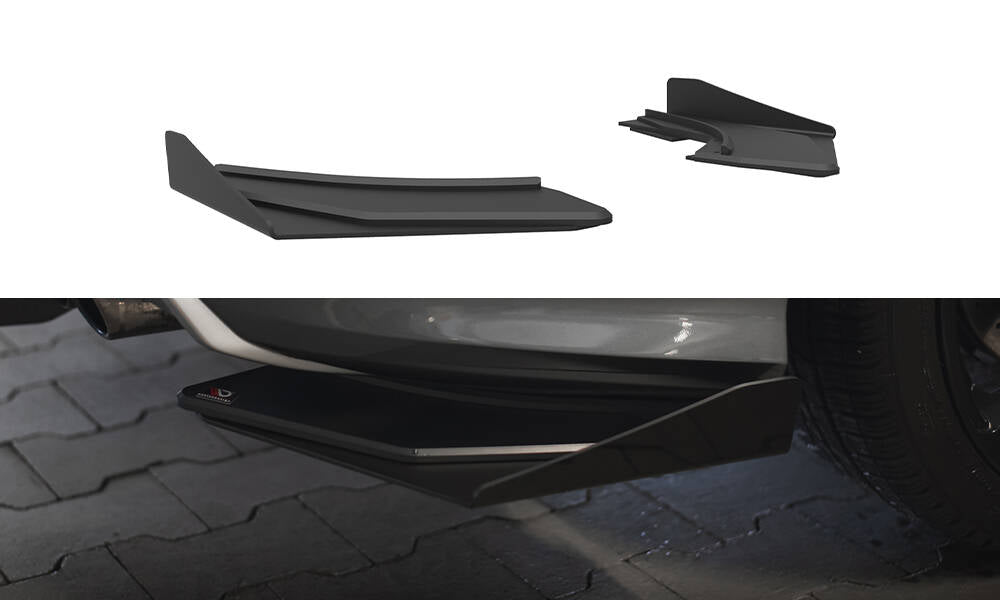 Maxton Design Street PRO Rear Side Splitters with Flaps Audi S3 Sedan 8V