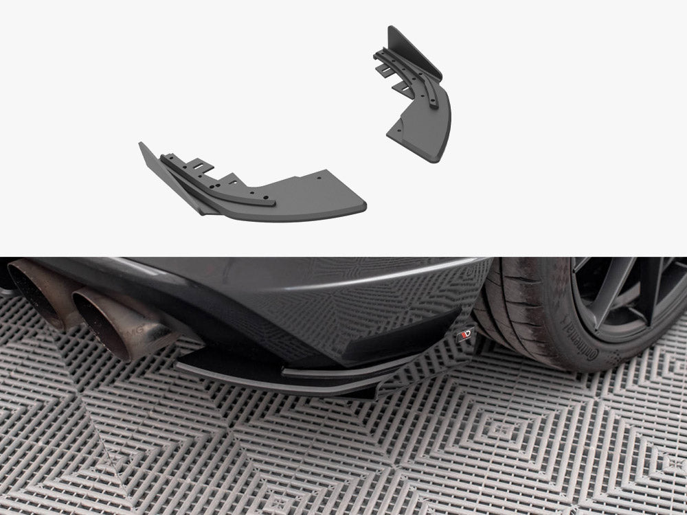Maxton Design Street PRO rear side splitters and flaps Audi S3 Sportback 8V Facelift