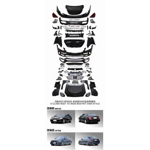 W221 - W222 S450 conversion bodykit