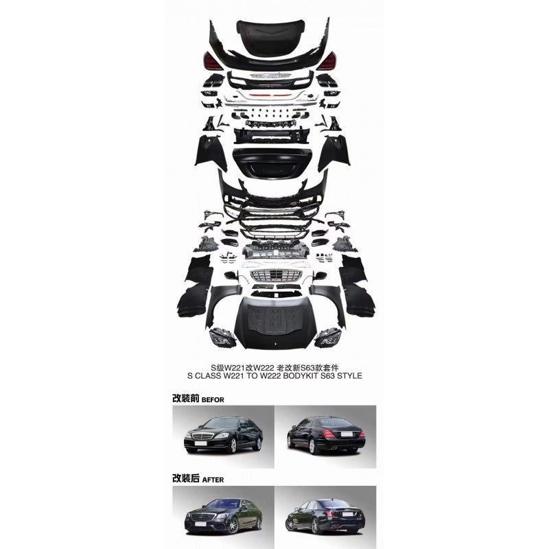 W221 - W222 S63 conversion bodykit
