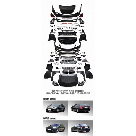 W221 - W222 S63 conversion bodykit