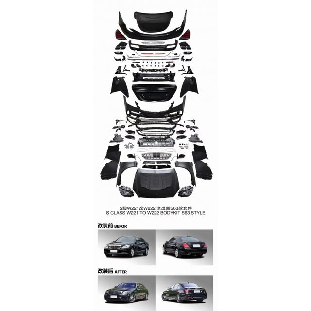 W221 - W222 S63 conversion bodykit