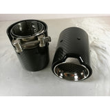 70-90mm (chrome) MP style carbon fiber tailpipe