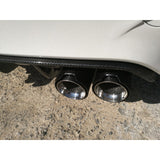 70-90mm (chrome) MP style carbon fiber tailpipe