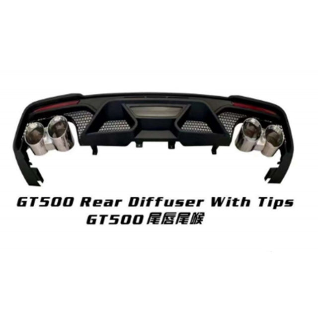 Mustang GT500 18-20 rear quad pipe diffuser