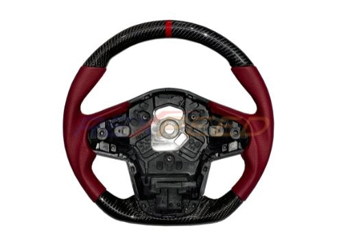 Supra GR 2020+ Carbon Fiber RED Leather Steering Wheel