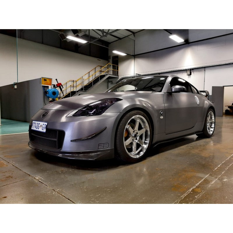 Nissan 350Z Nismo V2 style front bumper w/carbon lip & canards