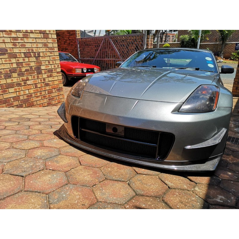 Nissan 350Z Nismo V2 style front bumper w/carbon lip & canards
