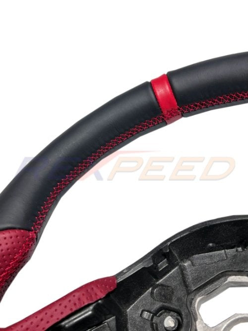 Supra GR 2020+ Red+Black Leather Steering Wheel