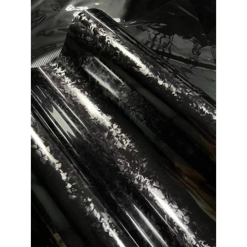 PET black 3D forged carbon vinyl wrap