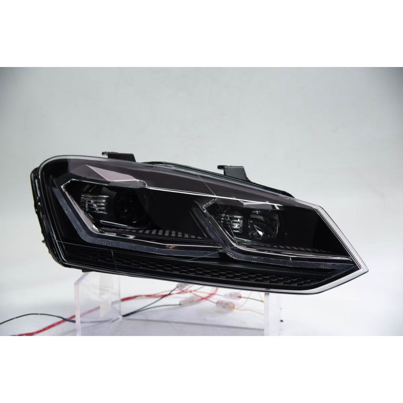 Polo 6 upgrade 7.5 style Headlights (Silver)