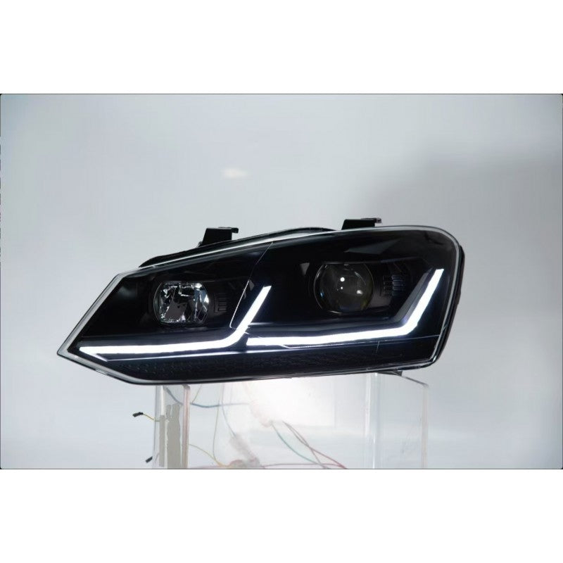 Polo 6 upgrade 7.5 style Headlights (Silver)