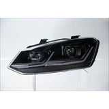 Polo 6 upgrade 7.5 style Headlights (Silver)