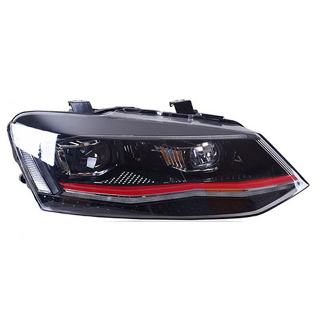 Polo 6 AW style LED headlight (RED)