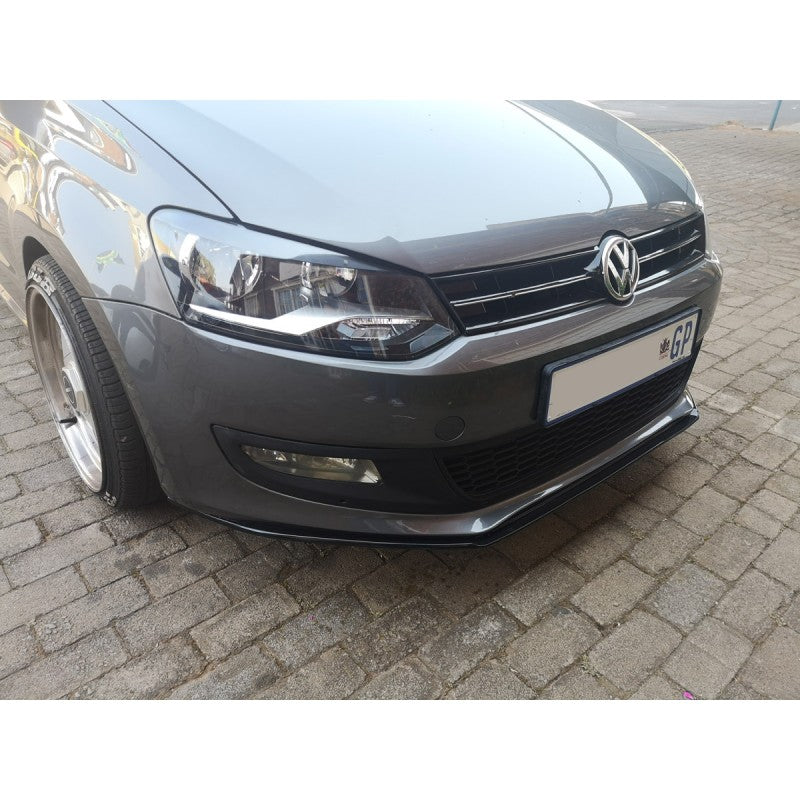 Polo 6C / 6R gloss black slimline front lip