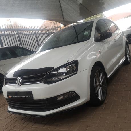 Polo 6C / 6R gloss black slimline front lip