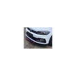 Polo 8 4pcs gloss black w/red front lip
