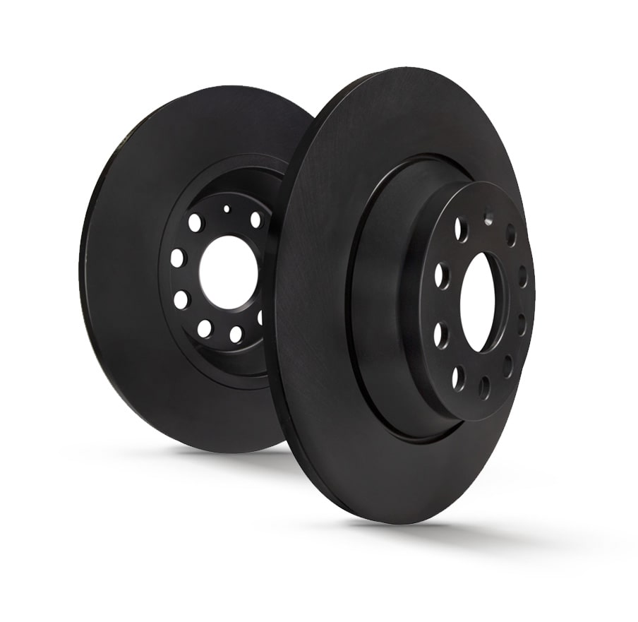 EBC OE REPLACEMENT NON-GROOVED REAR DISCS (VW GOLF 7 R)