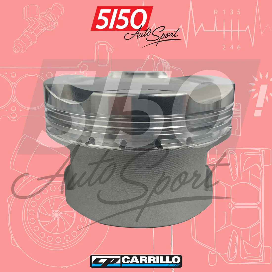 CP Forged Piston Set, BMW S63 Alusil, Pro-Xtreme