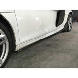 R8 06-15 carbon fiber side skirts