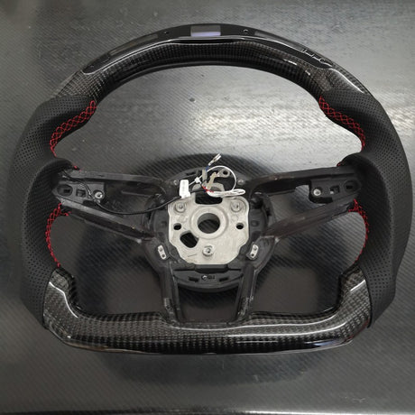 R8 TT TTS 16-20 OHC LED carbon fiber steering wheel w/o paddle shift