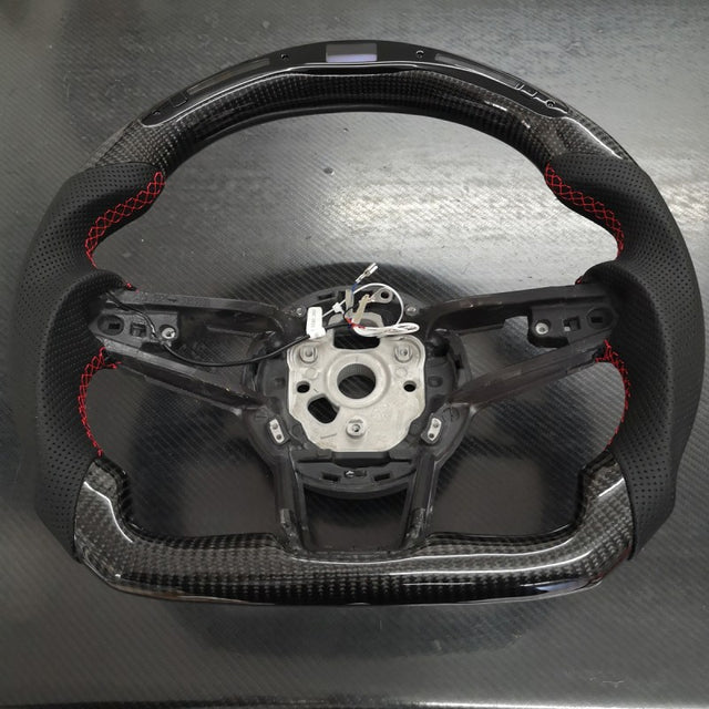 R8 TT TTS 16-20 OHC LED carbon fiber steering wheel w/o paddle shift