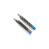 Rear view mirror anti rub carbon fiber strips