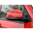 Rear view mirror anti rub carbon fiber strips
