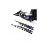 Rear view mirror anti rub carbon fiber M color strips