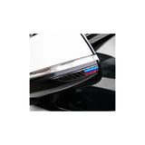 Rear view mirror anti rub carbon fiber M color strips