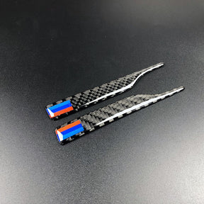 Rear view mirror anti rub carbon fiber M color strips