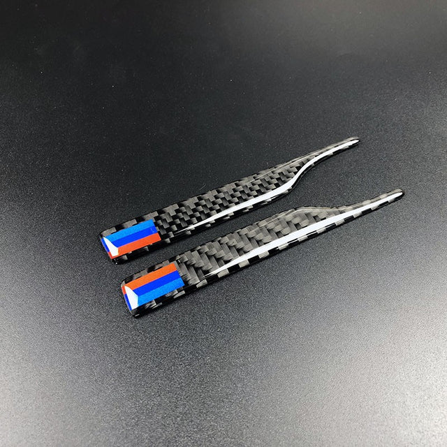 Rear view mirror anti rub carbon fiber M color strips