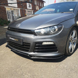 Scirocco R KS-style carbon fiber front lip
