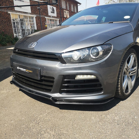 Scirocco R KS-style carbon fiber front lip