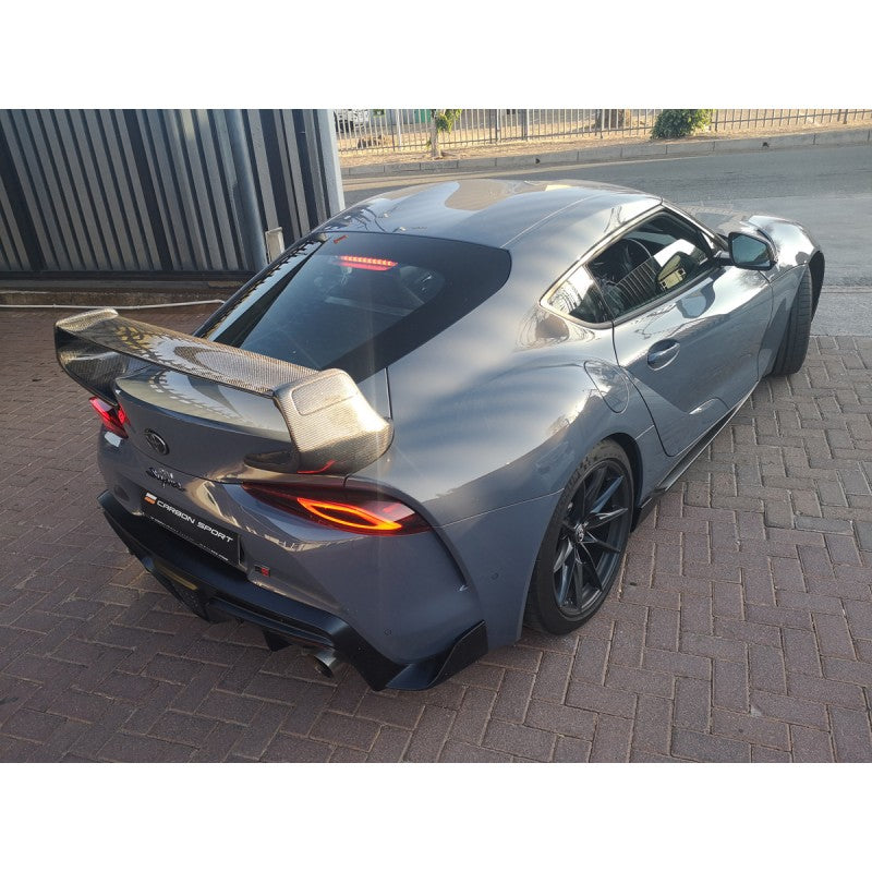 Toyota Supra A90 Hunter style carbon fiber boot spoiler