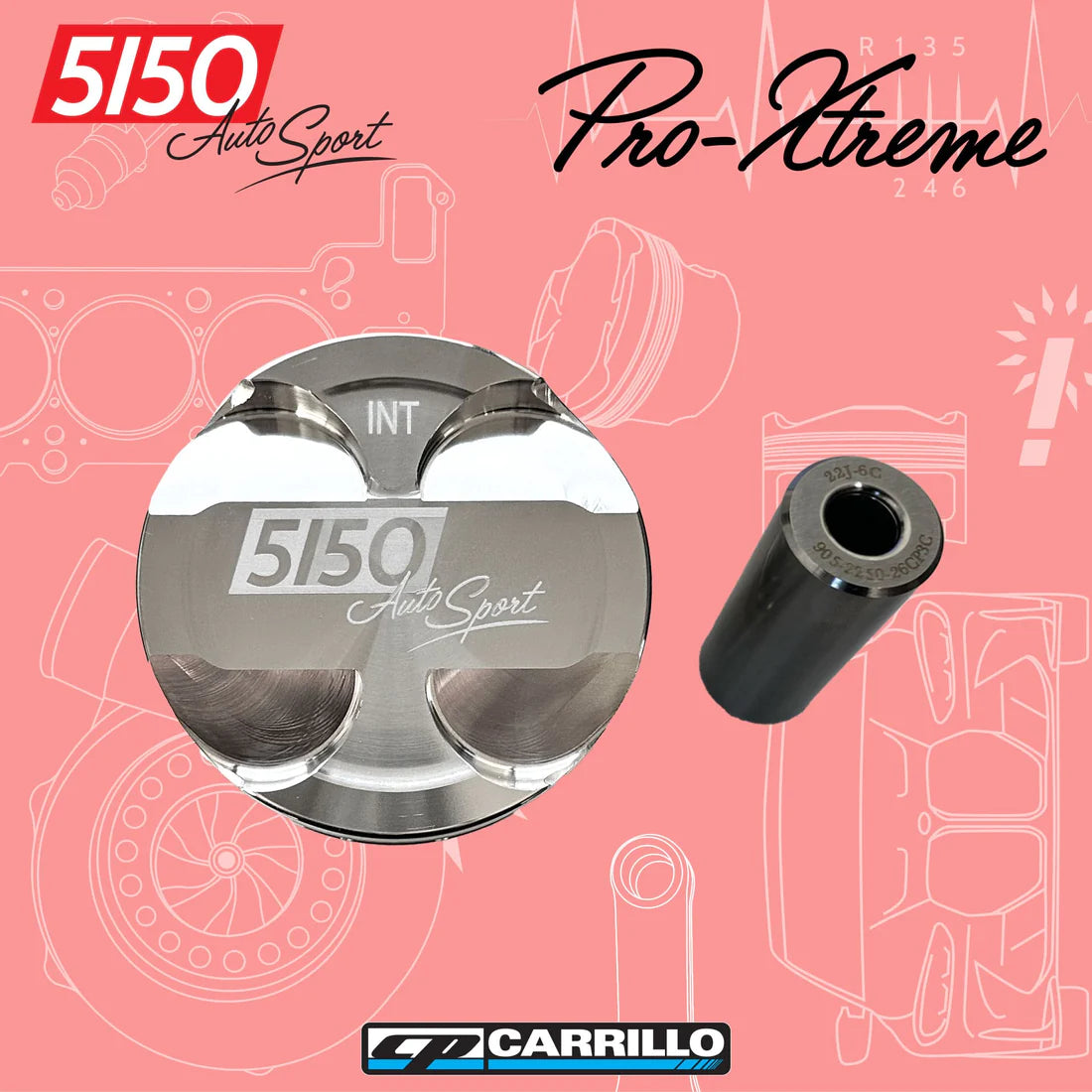 CP Forged Piston Set, BMW B58 Pro-Xtreme